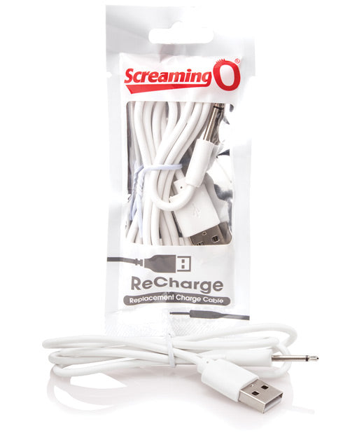 Screaming O ACC Recharge Charging Cable, White USB