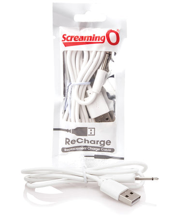 Screaming O ACC Recharge Charging Cable, White USB