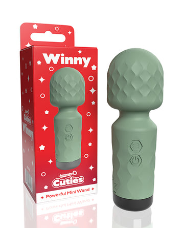 Bushman products ACW-SG Winny Vibrating Mini Wand, Sage Green, 10 Functions