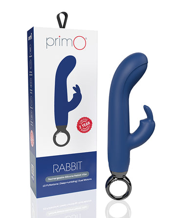 Screaming O AP2-BB PrimO Rabbit Vibrator, Blue Silicone