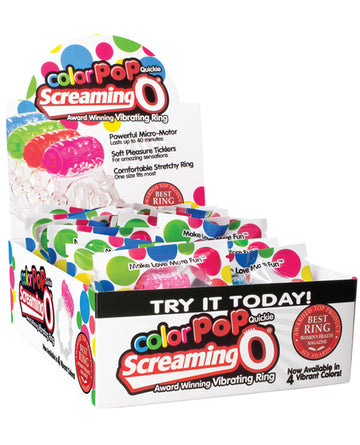 Screaming O CPSO-AST Color Pop Quickie, Assorted Colors, Box of 24