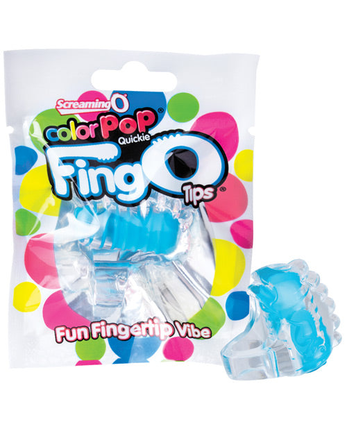 Screaming O CPTIP-BU Color Pop FingO Tip, Blue Mini Massager