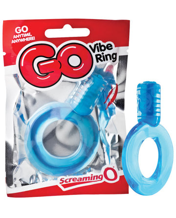 Screaming O GO Vibe Ring, Blue – 13,500 RPM, Body-Safe Silicone