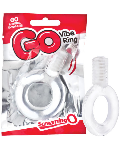 Screaming O GO-C Vibe Ring, Clear, Vibrating, 13,500 RPM