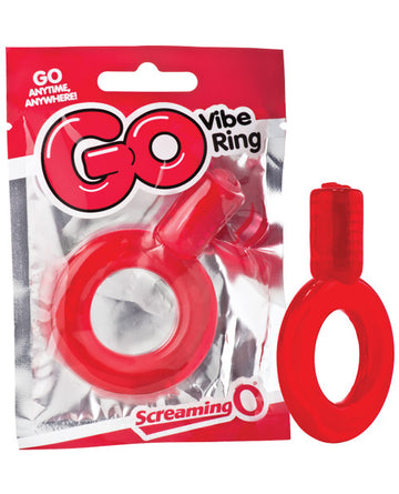 Screaming O GO-R GO Vibe Ring, Red, 13,500 RPM Vibrator
