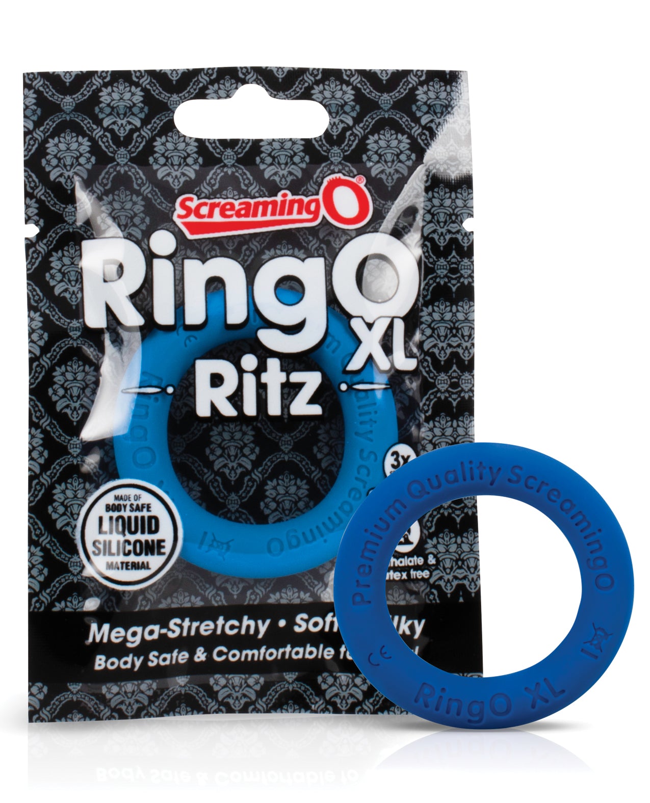 Screaming O Ring O Ritz XL Liquid Silicone Erection Enhancer Ring, Blue