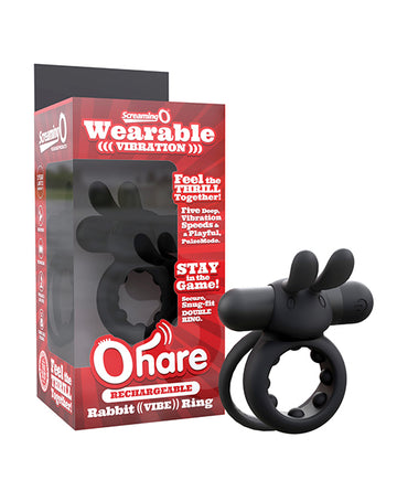 Screaming O RHAR-BL Rechargeable Ohare, Vibrating Silicone, 6 Functions