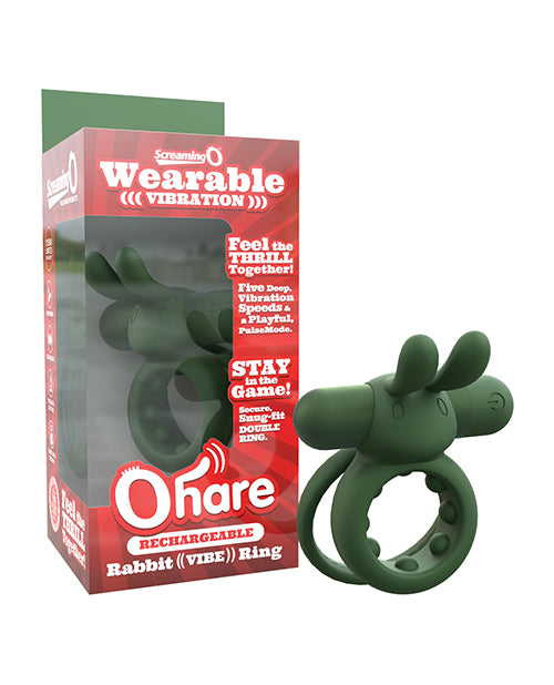 Screaming O RHAR-GN Rechargeable Ohare, Green, 6 Functions, IPX5