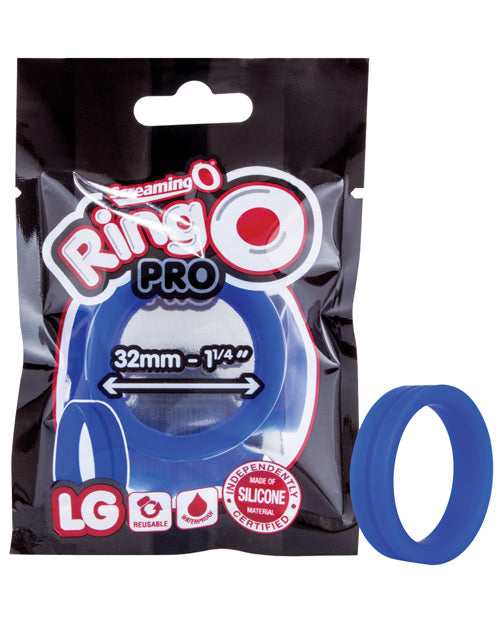 Screaming O RP1-BU RingO Pro Large Blue Silicone 1.25"