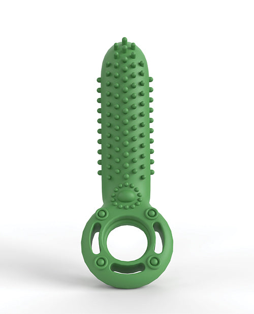 Screaming O Ride the Pickle Vibrating Pleasure Ring - Green