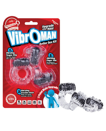 Screaming O VIB-BL VibrOMan, Black, Wireless, Disposable, Latex-Free