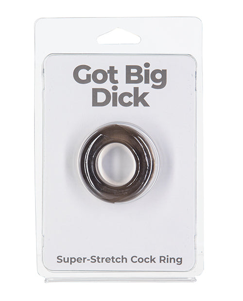 B.M.S. Enterprises 19111 Got Big Dick Single Bumper Ring, Black TPE