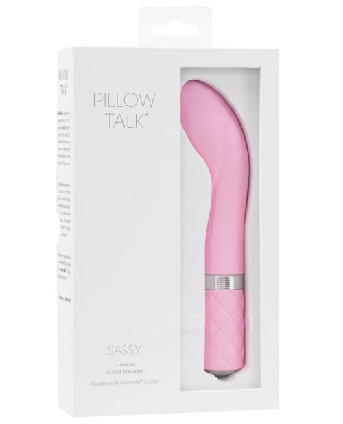 B.M.S. Enterprises Pillow Talk Sassy G Spot Vibrator, Pink, Rechargeable