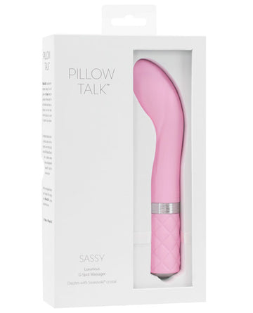 B.M.S. Enterprises Pillow Talk Sassy G Spot Vibrator, Pink, Rechargeable