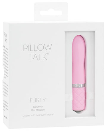 B.M.S. Enterprises 26616 Pillow Talk Flirty Bullet Vibrator, Pink Silicone, 4.3"