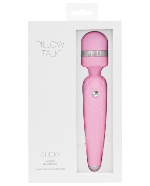 B.M.S. Enterprises 26716 Pillow Talk Cheeky Wand, Pink Vibrating Massager