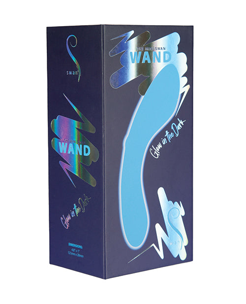 B.M.S. Enterprises 321514 Mini Swan Wand Glow in the Dark, Vibrating Silicone