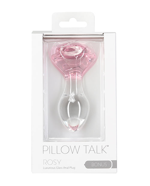 B.M.S. Enterprises 38016 Pillow Talk Rosy Glass Anal Toy, Clear