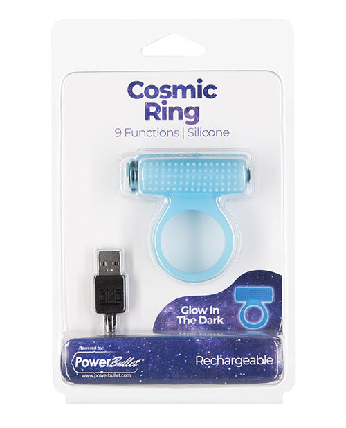 B.M.S. Enterprises 52466 Cosmic Cock Ring - Vibrating - Glow in the Dark