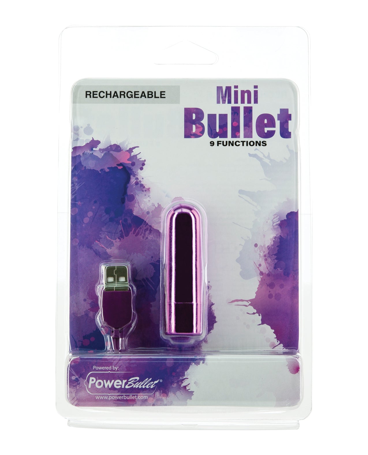 B.M.S. Enterprises 54315 Mini Bullet Rechargeable Massager, Purple