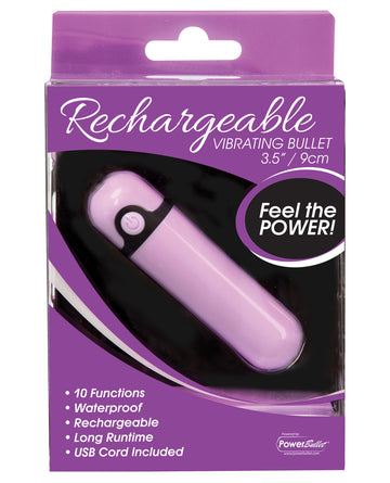 B.M.S. Enterprises 5615-3 Rechargeable Vibrating Bullet, Purple, 10 Functions