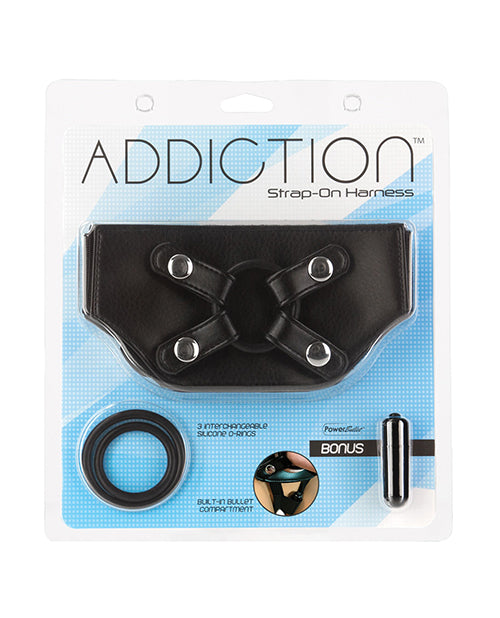 B.M.S. Enterprises 57111 Addiction Strap-On Harness, Black, One Size, Adjustable