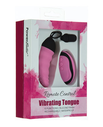 B.M.S. Enterprises Powerbullet Remote Control Vibrating Tongue, Pink