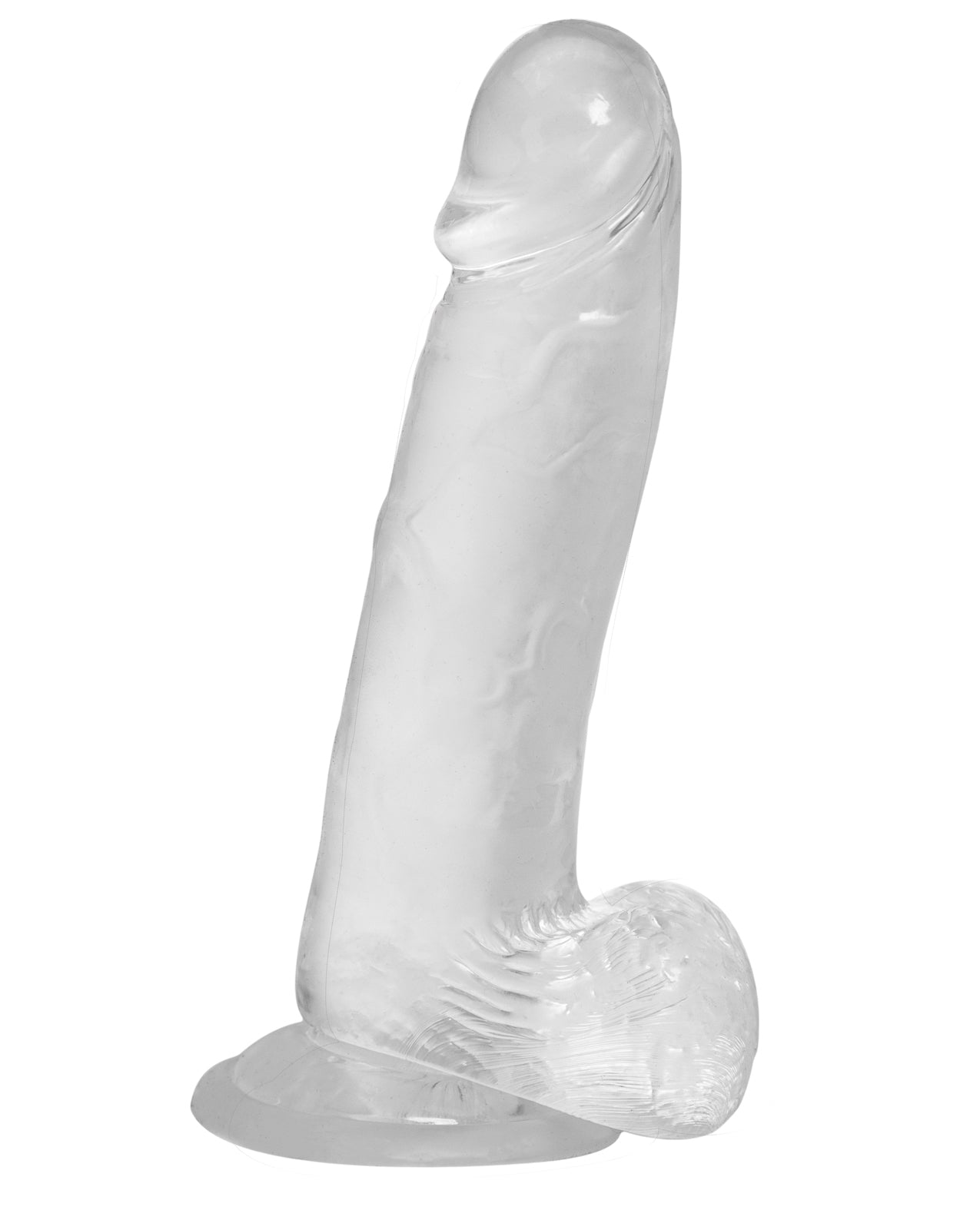 B.M.S. Enterprises 863-20 Crystal Addiction 8" Dong, Clear TPE