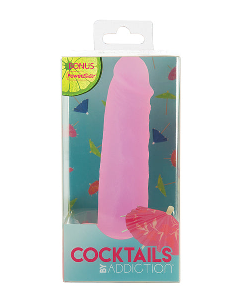 B.M.S. Enterprises 87715 Addiction Cocktails Dong, 5.5" L, Pink, Silicone