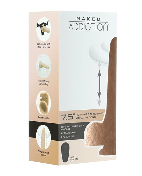 B.M.S. Enterprises 88525 Naked Addiction The Freak Vibrator, 7.5-Inch