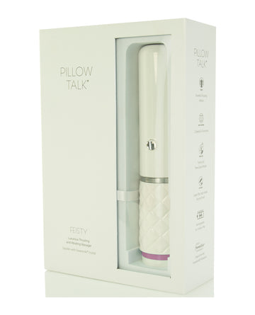 B.M.S. Enterprises 97216 Pillow Talk Feisty Thrusting Vibrator, Pink, 8.25"
