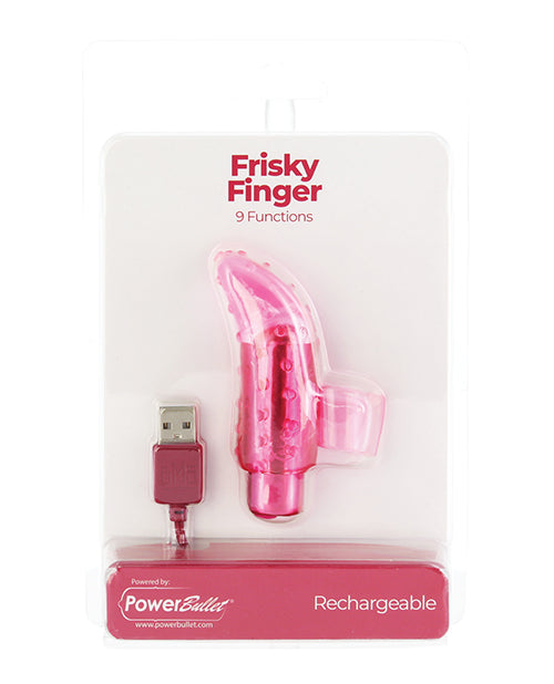 B.M.S. Enterprises 99116 Frisky Finger Rechargeable Massager, Pink