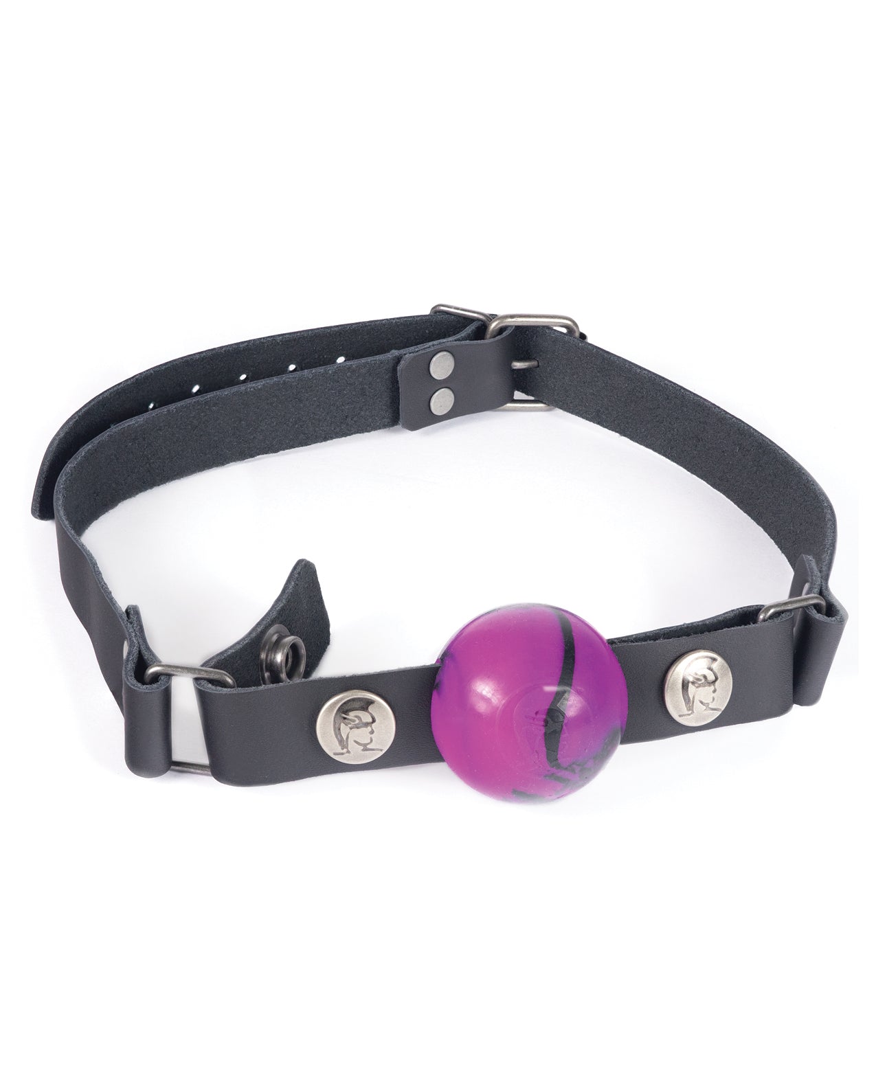 Spartacus Nickel-Free Silicone Ball Gag, 1.5-inch Small – Black