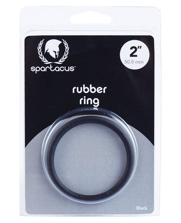 Spartacus BSPR-13 2" Rubber Cock Ring - Black