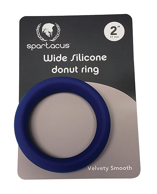 Spartacus BSPR-136 Silicone Donut Ring, 2-inch Wide, Blue
