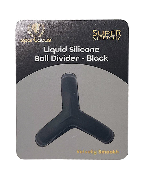 Spartacus BSPR-160 Liquid Silicone Ball Divider, Black, Soft, Flexible