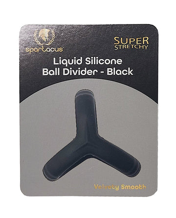 Spartacus BSPR-160 Liquid Silicone Ball Divider, Black, Soft, Flexible