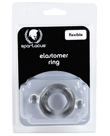 Spartacus BSPR-85 Elastomer Cock Ring, Clear