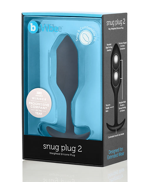 COTR Inc BV-008 BLK Weighted Snug Plug 2, 114g Silicone, Black
