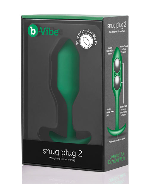 COTR Inc BV-008 GRN b-Vibe Weighted Snug Plug 2, 114g Silicone