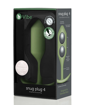 COTR Inc BV-010 ARM b-Vibe Weighted Snug Plug 4, Silicone, 256g, Green