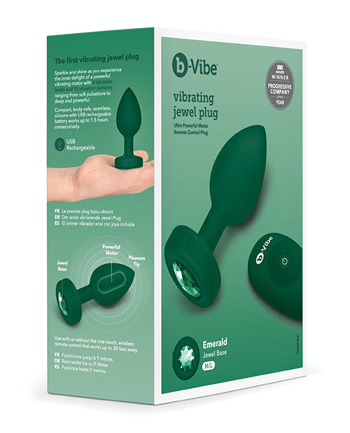 COTR Inc BV-031 GRN b-Vibe RC Vibrating Plug, Emerald Green