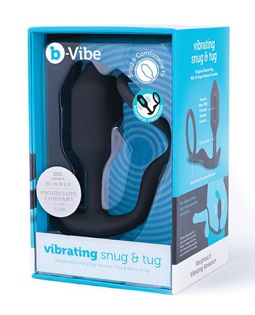 COTR Inc BV-032 BLK b-Vibe Vibrating Snug & Tug, Black, 1.65" Ring