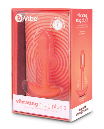 COTR Inc BV-034 ORG b-Vibe Vibrating Snug Plug, Small Orange