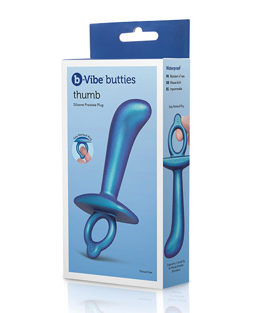 COTR Inc BV-093 b-Vibe Butties Thumb Silicone Prostate Plug, Blue