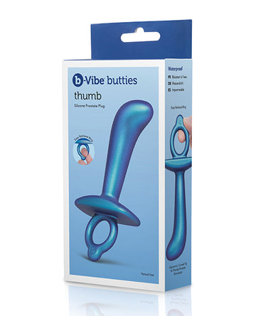 COTR Inc BV-093 b-Vibe Butties Thumb Silicone Prostate Plug, Blue