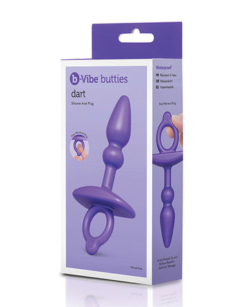 COTR Inc BV-098 b-Vibe Dart Silicone Anal Plug, Purple, Waterproof
