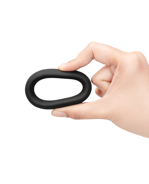b-Vibe Snug Ring 40 mm Soft Stretch Silicone Cock Ring - Black