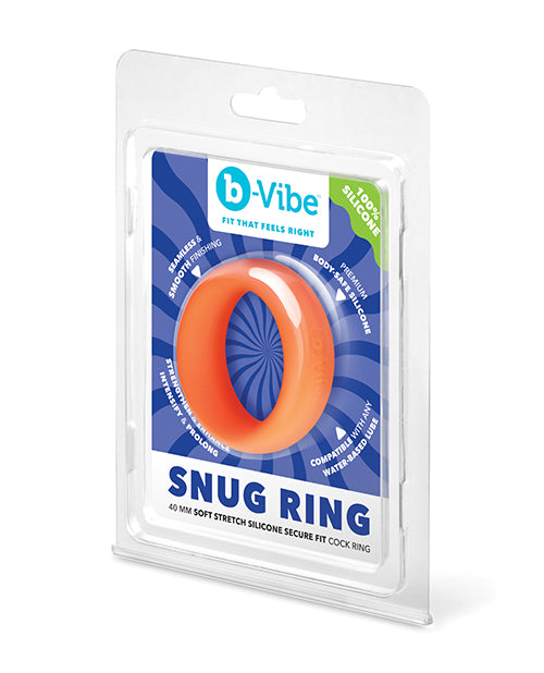 b-Vibe Snug Ring 40 mm Silicone Stretch Ring - Orange