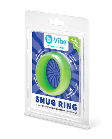 b-Vibe Snug Ring 45 mm Silicone Anatomy Ring, Green